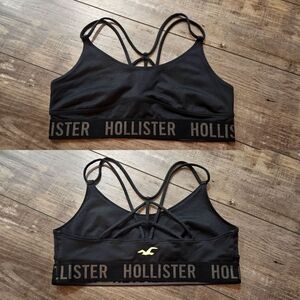 HOLLISTER Sports Bra Strappy Black - Size Medium*